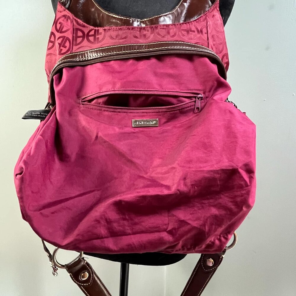 Giani Bernini Burgundy Jacquard Vintage Slouchy Shoulder Bag Witchy WhimsyFairy - Picture 11 of 16